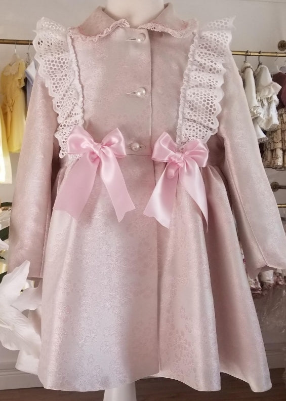 SONATA PINK BROCADE COAT