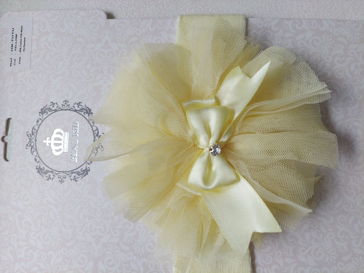 Beau Kids Tutu headbands (Ivory, Black, Navy, White, Yellow, Red, Baby Pink, Dusky Pink, Fuschia and Biscuit)