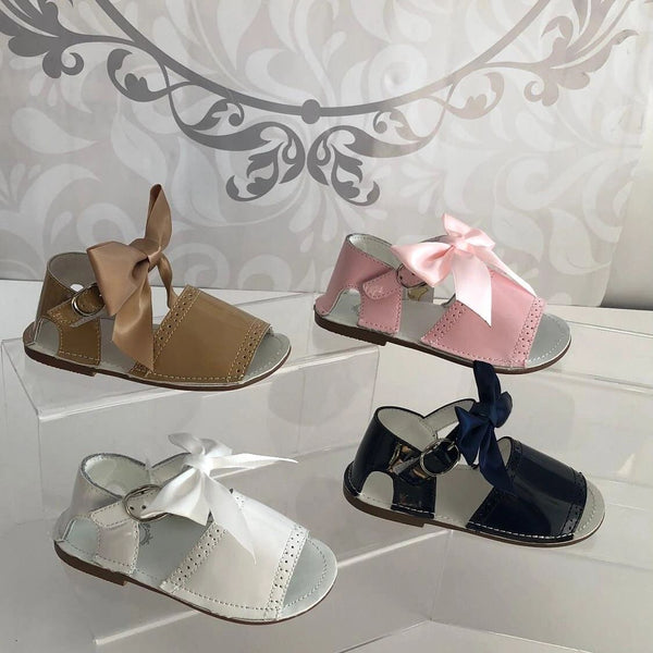 Girls white deals spanish sandals