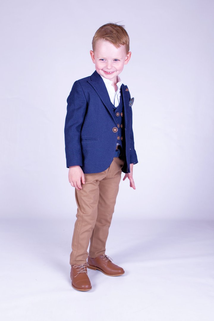 Beau kids Navy 6pc Suit